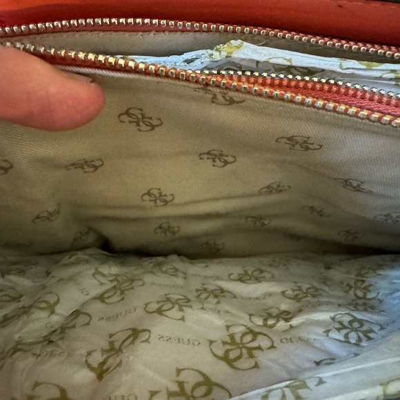 626-RITT Guess Shoulder Coral Blakely Status Luxe NWT Gold Hardware Satchel - Picture 13 of 16